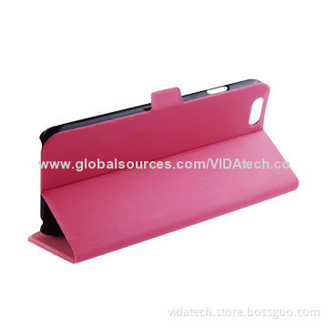 Water-transfer Printed Slim Leather Case with Card Slot and Holder, for iPhone 6/6S